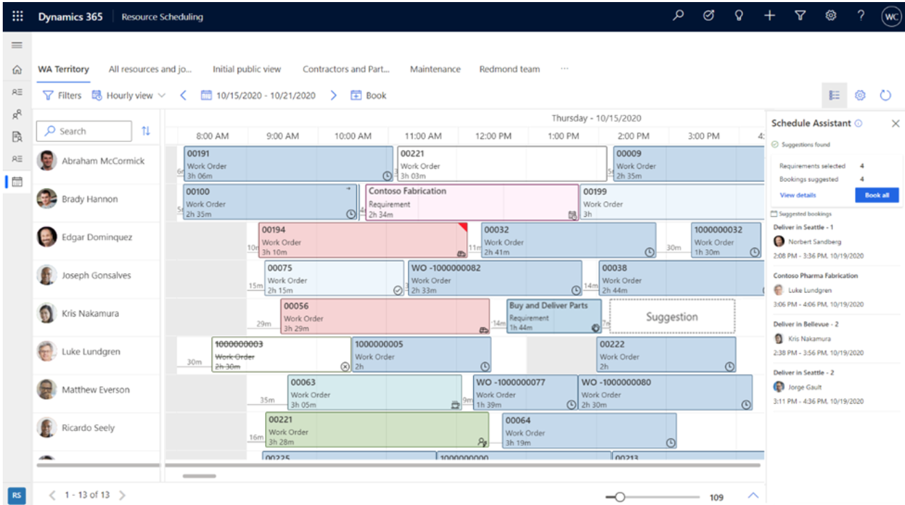 Microsoft horaires legacy